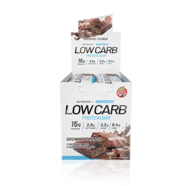 GENTECH - LOWCARB PROTEIN BAR CAJA X10U