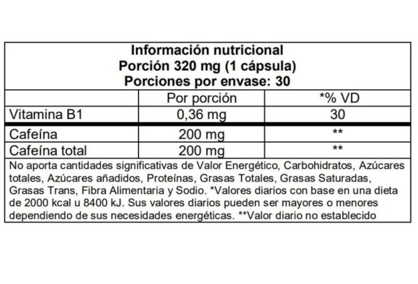 ULTRATECH - CAFFEINE PLUS 30 CAPS