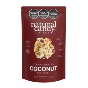NATURAL CANDY - CLUSTERS CRANBERRIES COCONUT 100GR