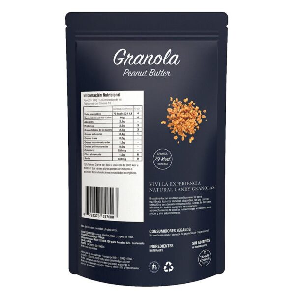 NATURAL CANDY - GRANOLA PEANUT BUTTER 200GR