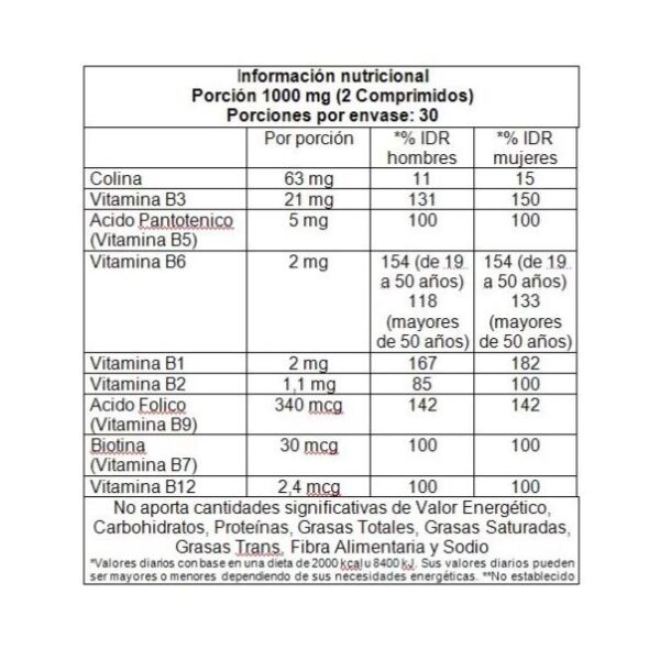 VITATECH - COMPLEJO B X 60 COMP
