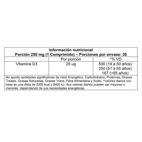 VITATECH - VITAMINA D3 30CAPS