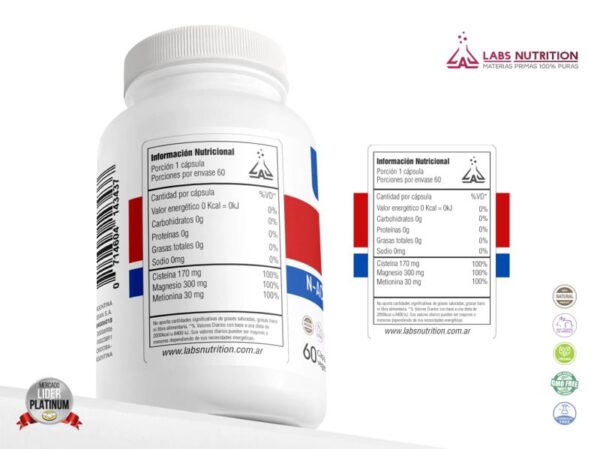 LABS NUTRITION - NAC 500MG X 60CAPS