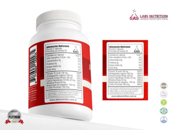 LABS NUTRITION - ADRENO CORTISOL 60 CAPS