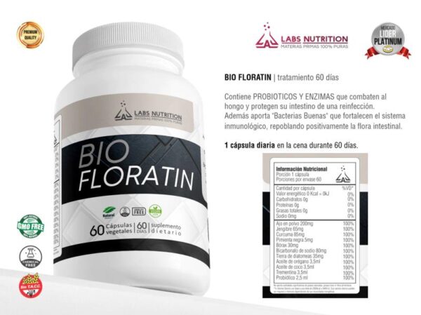 LABS NUTRITION - BIO FLORATIN HONGO CANDIDA 60CAPS
