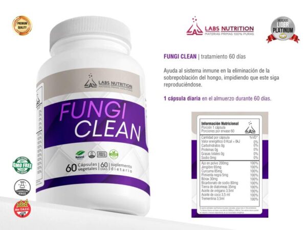 LABS NUTRITION - FUNGI CLEAN/ HONGO CANDIDA X 60CAPS