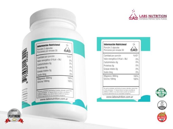 LABS NUTRITION - GLICINATO DE MAGNESIO 60CAPS