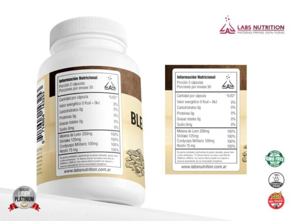 LABS NUTRITION - HONGOS ADAPTOGENOS 60 CAPS