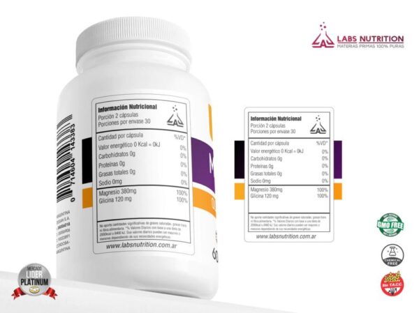 LABS NUTRITION - MAGNESIO QUELATADO 60CAPS
