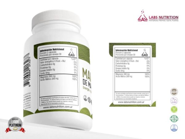 LABS NUTRITION - MALATO DE MAGNESIO 60CAPS