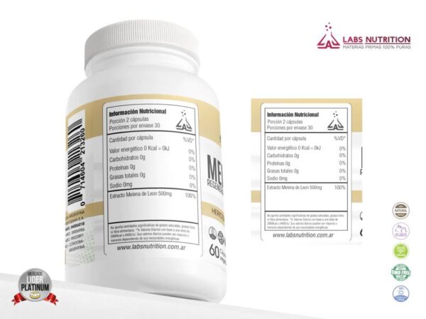 LABS NUTRITION - MELENA DE LEON X 60CAPS