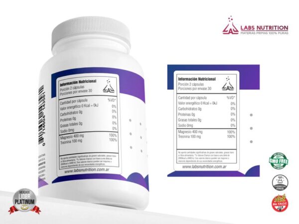 LABS NUTRITION - TREONATO DE MAGNESIO 60CAPS