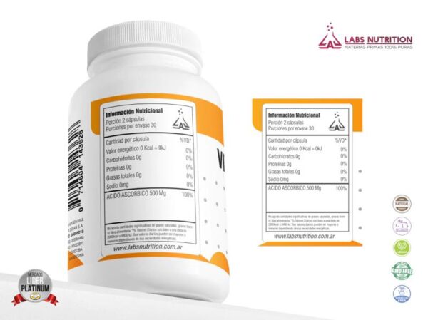 LABS NUTRITION - VITAMINA C 60CAPS