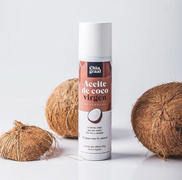 CHIAGRAAL - ACEITE DE COCO EN AEROSOL VIRGEN 190ML