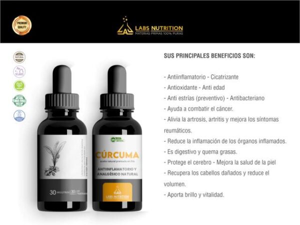 LABS NUTRITION - ACEITE ESENCIAL DE CURCUMA 30ML