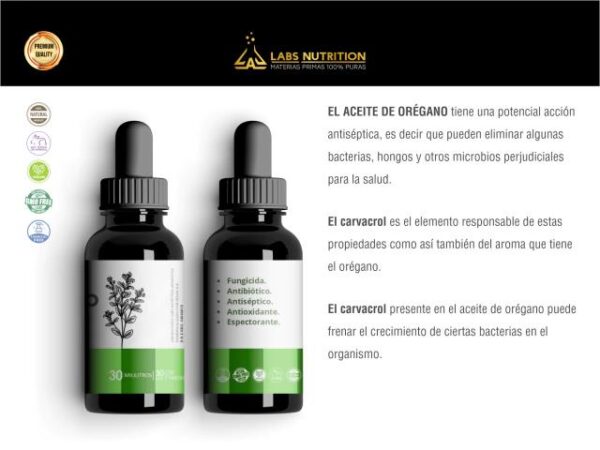 LABS NUTRITION - ACEITE ESENCIAL DE OREGANO 30ML