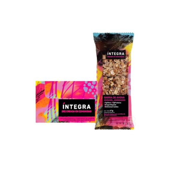INTEGRA - BARRA AVENA ALMENDRAS CAJA X 10UN