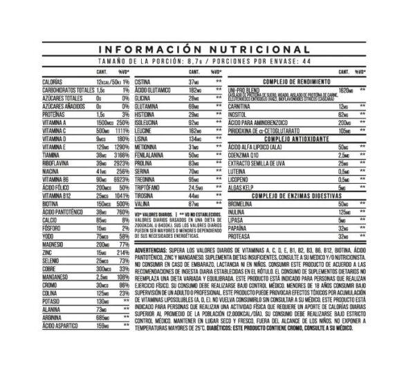 STAR NUTRITION - IRON PACK  MULTIVITAMIN 44SERV