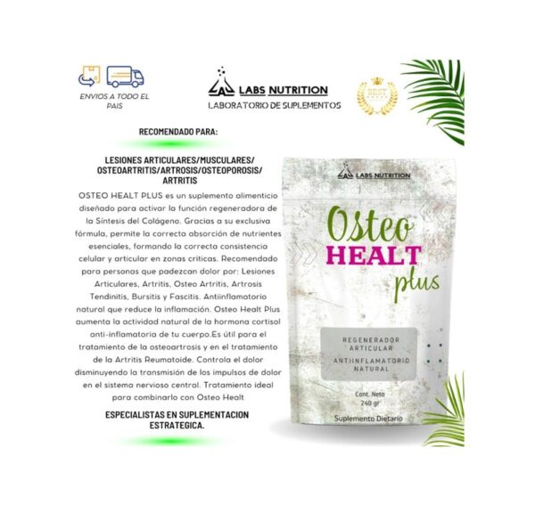 LABS NUTRITION - OSTEO HEALT PLUS ARTROSIS X 300GR