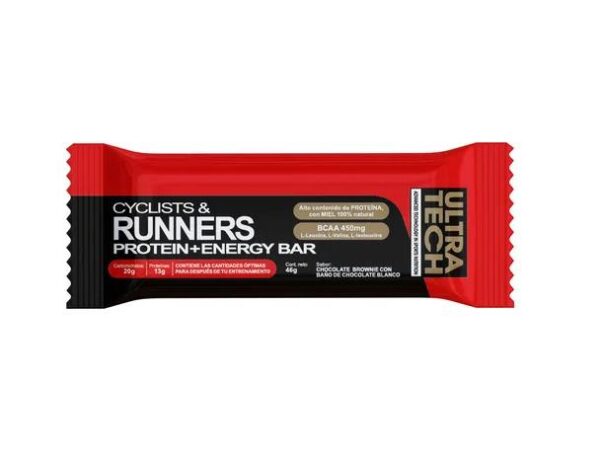 ULTRATECH - CYCLISTS & RUNNERS PROTEIN + ENERGY BAR 1UN