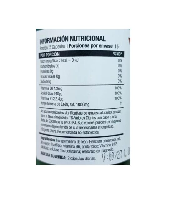 ORIGINAL GREEN - HONGO MELENA DE LEON X 30CAPS