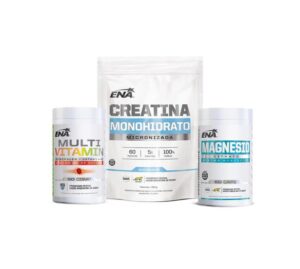COMBO ENA CREATINA 300GR + MULTIVITAMIN 60TBS + MAGNESIO CITRATO 60CAPS