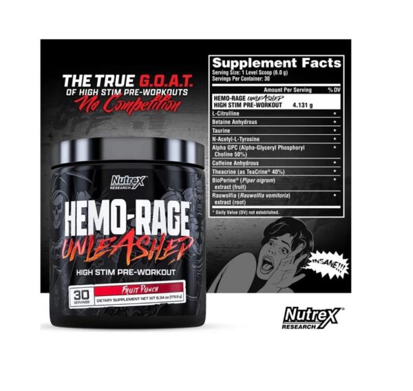 NUTREX - HEMO RAGE UNLEASHED X30 SERV
