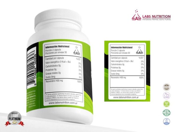 LABS NUTRITION - RESVERATROL 60CAPS