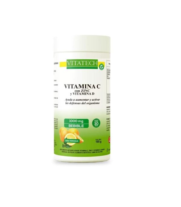 VITATECH - VITAMINA C + ZINC +VITAMINA D 195GR