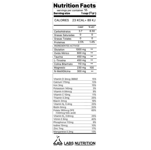 LABS NUTRITION - WAR ZONE 600gr